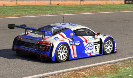 AUDI R8 LMS sponsored by Alcoa & Arconic (red line)
