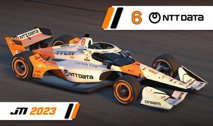 2023 Felix Rosenqvist #6 NTT Data McLaren Triple Crown Dallara
