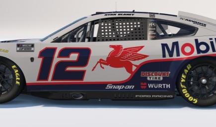 UPDATED: Fictional Ryan Blaney Mobil 1 Ford Mustang
