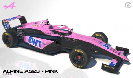 Alpine a523 2023 F1 for F4 - Pink Special Edition by Paul R