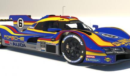 Penske Porsche 963 Sunoco Mark Donohue Tribute by Jeff Andrews