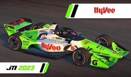 2023 Christian Lundgaard Hy-Vee Wholelotta Good Dallara IR18