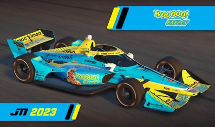 2023 Devlin DeFrancesco Wooooo! Energy Dallara IR18
