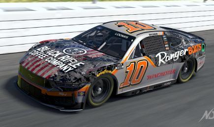 Noah Gragson #10 Black Rifle Coffee 2024 by Colton Loomis