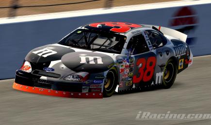 38 Elliott Sadler 2004 M&Ms Black & White Ford Taurus by Christian