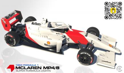 McLaren Marlboro MP4/8 FORD HB D7 1/18 Marlboro McLaren MP4/8 Ford