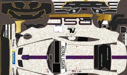 Porsche 992 Cup astral gold