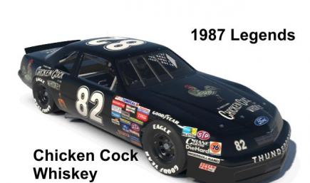 Chicken Cock Whiskey - 1987 Ford Thunderbird