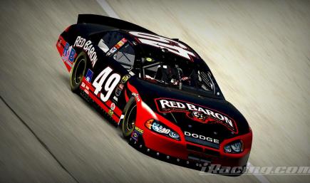 49 Ken Schrader 2004 Red Baron Frozen Pizza Dodge Sim Stamped