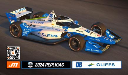 2024 Helio Castroneves #06 Cleveland Cliffs IndyCar with Custom Number