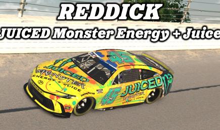 カーズ ネオンボード 45 - Tyler Reddick - 23XI - JUICE Monster Energy + Juice - 2024