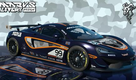 Mclaren 570s GT4 Mabus Livery Design