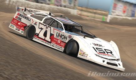 Dirt Late Model   ike rwb 71 white