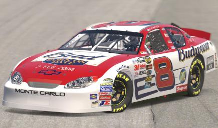 2004 Dale Earnhardt, Jr. #8 Budweiser Born On Date [Budweiser Shootout] (Sim Stamped - Stockcar)