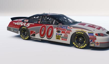 Jason Leffler Haas CNC 2003 BGN Monte Carlo Super Speedway Sim Stamped