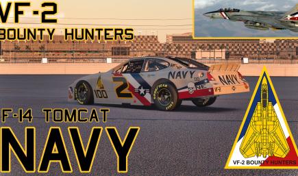 US Navy VF-2 Bounty Hunters F-14 Tomcat Fighter Jet 