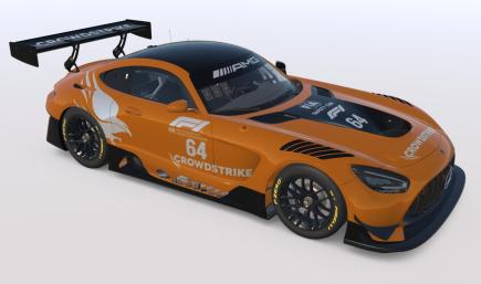 F1 Mercedes Crowdstrike Safety Car Sunset Beam Orange Edition