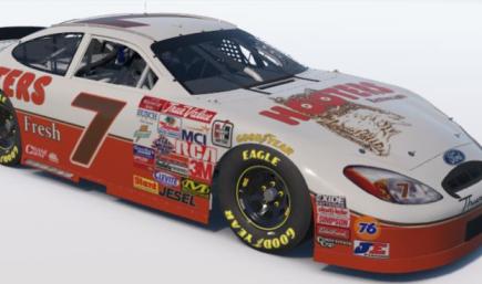 Alan Kulwicki Hooters Thunderbird Sim Stamped