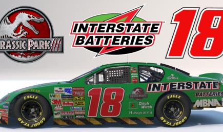 Bobby Labonte 2002 Jurassic Park 3 Custom Number