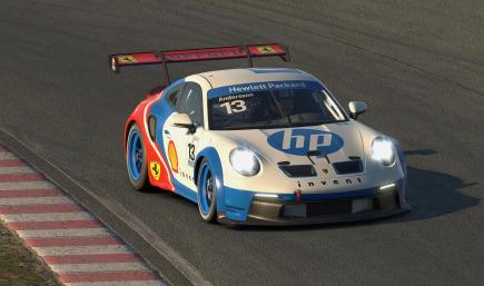 Scuderia Hewlett Packard HP, sponsored by Ferrari