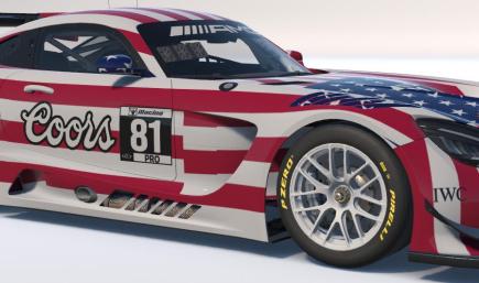 USA Flag Merc GT3