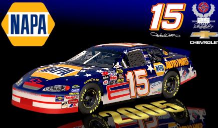 (SS) 2005 #15 Michael Waltrip NAPA Stars & Stripes Chevrolet Monte Carlo