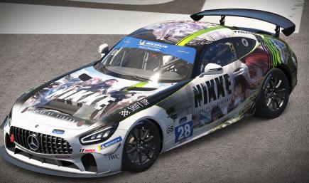 Nikke Goddess of Victory Mercedes AMG GT4