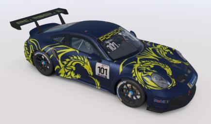 Porsche 911 GT3 Cup (992) Yellow Dragon