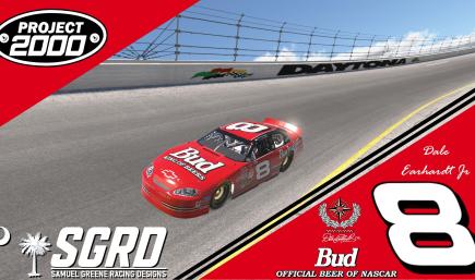 Dale Earnhardt Jr 2000 Daytona 500 Budweiser Chevy Monte Carlo - Superspeedway Body (Sim Stamped)