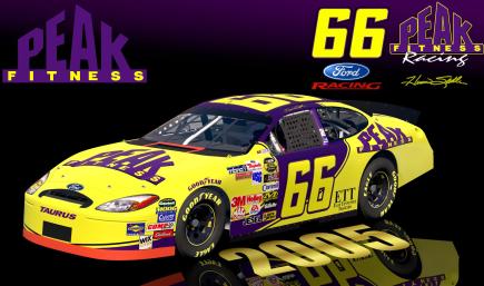 (SS)2005 #66 Hermie Sadler Peak Fitness Ford Taurus