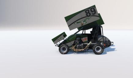 PHILADELPHIA EAGLES NO NUMBERS   DIRT MICRO SPRINT   CAR