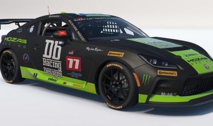 DB Racing Designs/MOZA Racing/Trading Paints Toyota GR86 Livery