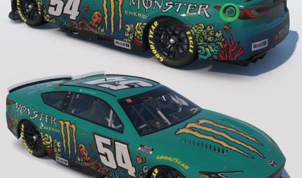 2025 Ty Gibbs #54 Monster Energy Aussie Lemonade Toyota Camry (Concept)