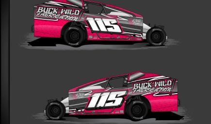 Buck Mills 2025s3 dirt big block modified wrap