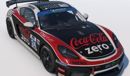 Coca Cola Zero Porsche 718 Cayman GT4 Clubsport MR