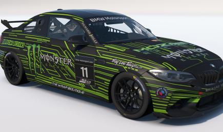 2025 DB Racing Designs/MOZA Racing/Monster Energy BMW M2 CS Racing Livery