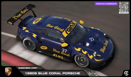 1990s Blue Coral Porsche for the RSR