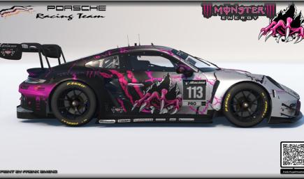 Pink Monster Porsche 992r GT3