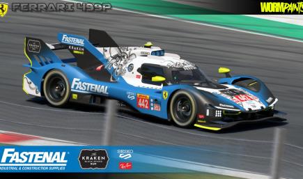 Fastenal Kraken Ferrari 499P by WormPaints