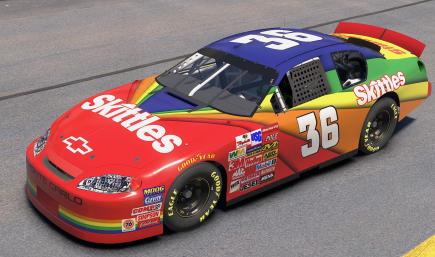 #36 Ernie Irvan 1998 Skittles Car