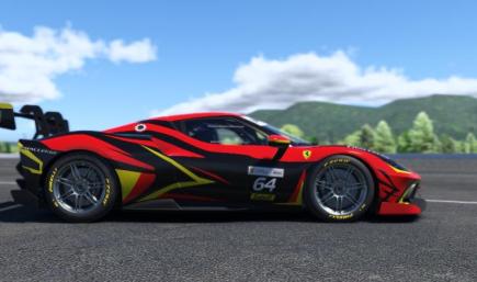 Ginger Liveries Ferrari 296 Challenge