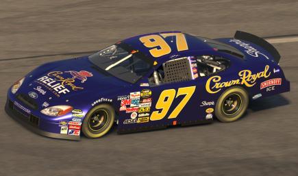 Kurt Busch #97 2005 Crown Royal RELIEF Ford Taurus