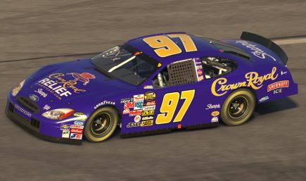 Kurt Busch 2005 Crown Royal RELIEF Ford Taurus *SIM STAMPED*