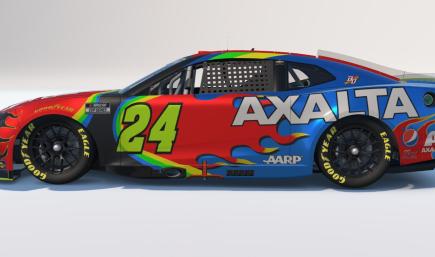 Jeff Gordon Sam Bass Concept Sim Stamped