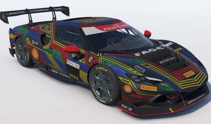 Line Art Ferrari 296 Challenge