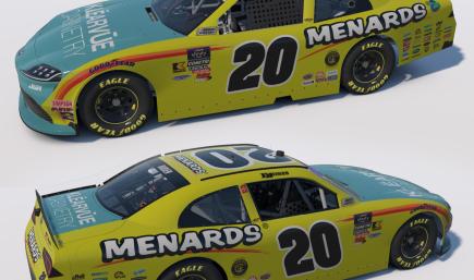 2025 Brandon Jones Menards Klearblue Toyota Supra