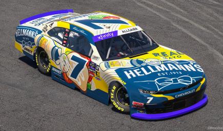 2025 Justin Allgaier Hellmanns Squeeze Bottle Chevrolet (No #s)