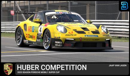 Jaap van Lagen 2025 Porsche Mobile 1 Super Cup