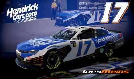 Joey Meins 2025 Hendrick Cars Xfinity Camaro